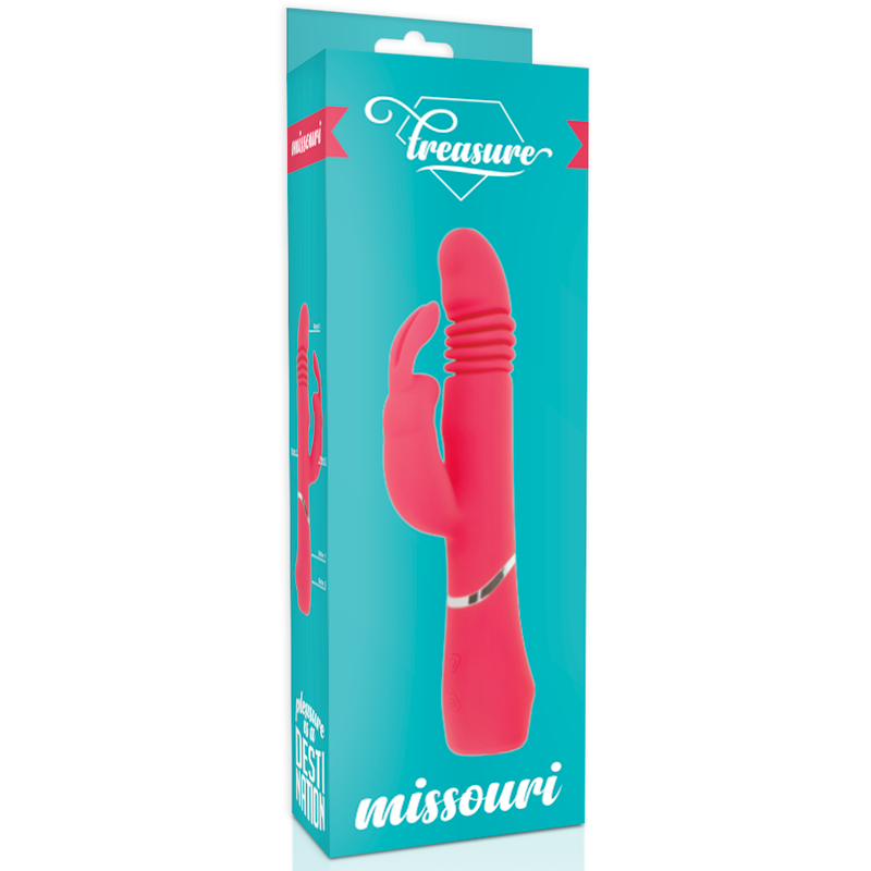 Vibromasseur Rabbit Treasure Missouri Rose - Treasure Toys - DREAMLOVE OUTLET