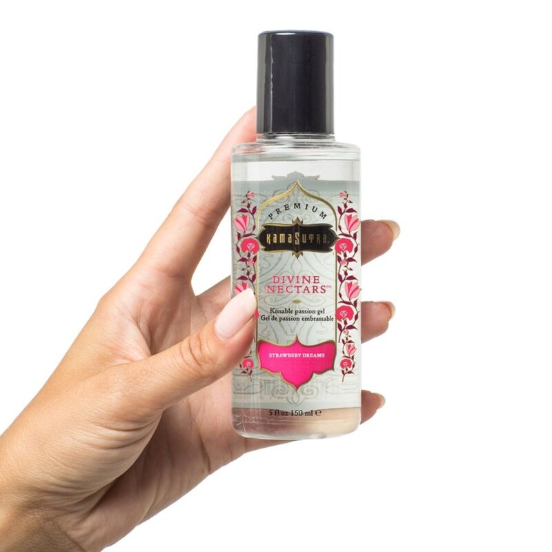 Kamasutra - Gel Embrassable saveur Fraise Divine Nectars - 150 ml