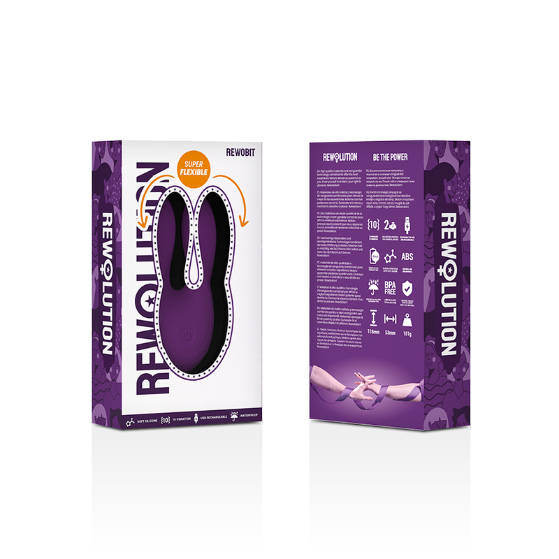 Stimulateur clitoridien flexible Rewobit Duet Flex - Rewolution - REWOLUTION