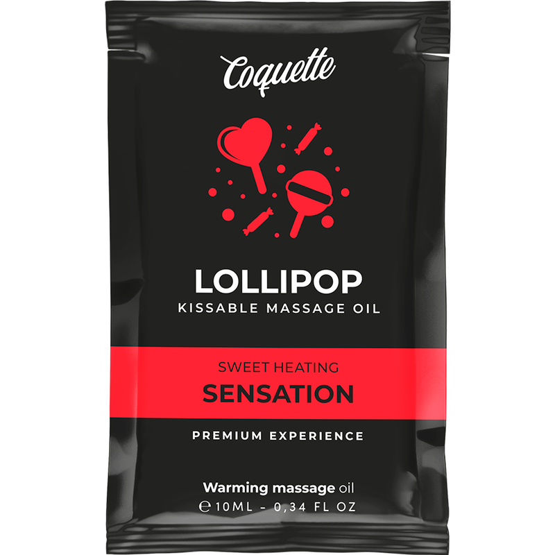 Huile Massage Chic Desire Sucette Thermique 10ml - Coquette