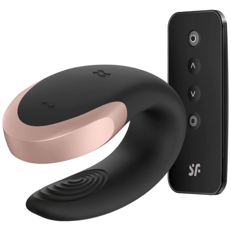 Vibromasseur Couple Double Love Connecté Noir - Satisfyer
