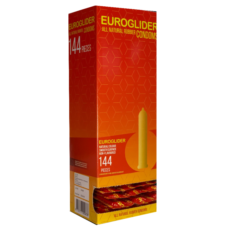 Préservatifs Euroglider Transparents Lubrifiés 144 Pièces