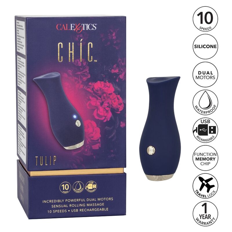 Masseur Corporel Chic Tulipe Bleu - CalExotics