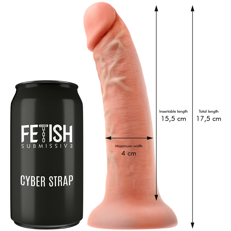 Fetish Submissive - Gode Ceinture Vibrant avec Télécommande / 15,5 cm
