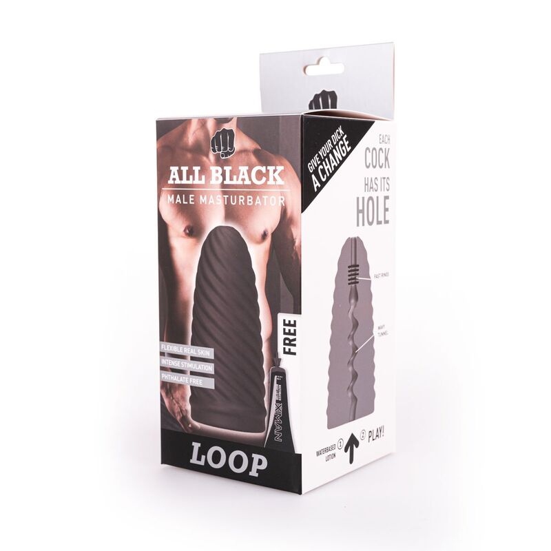 All Black - Masturbateur Homme Loop - 17 cm