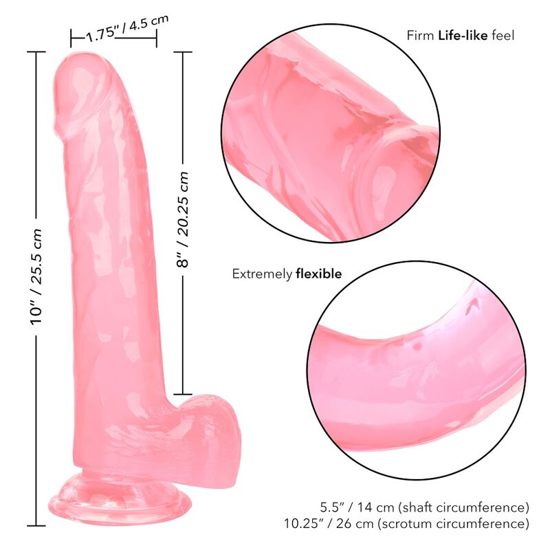 Gode Réaliste XL Rose Waterproof 20,3 cm - CalExotics