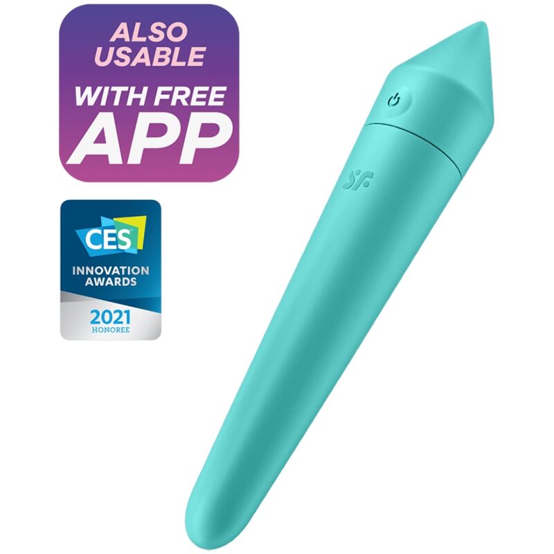 Bullet Vibrant Connecté Ultra Power Bullet 8 Turquoise - Satisfyer