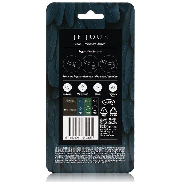 Cockring Silicone Niveau 3 Bleu - Je Joue - Je Joue