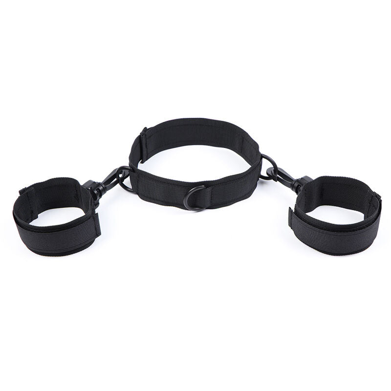 Ohmama Fetish – Collier en nylon avec Menottes Poignets