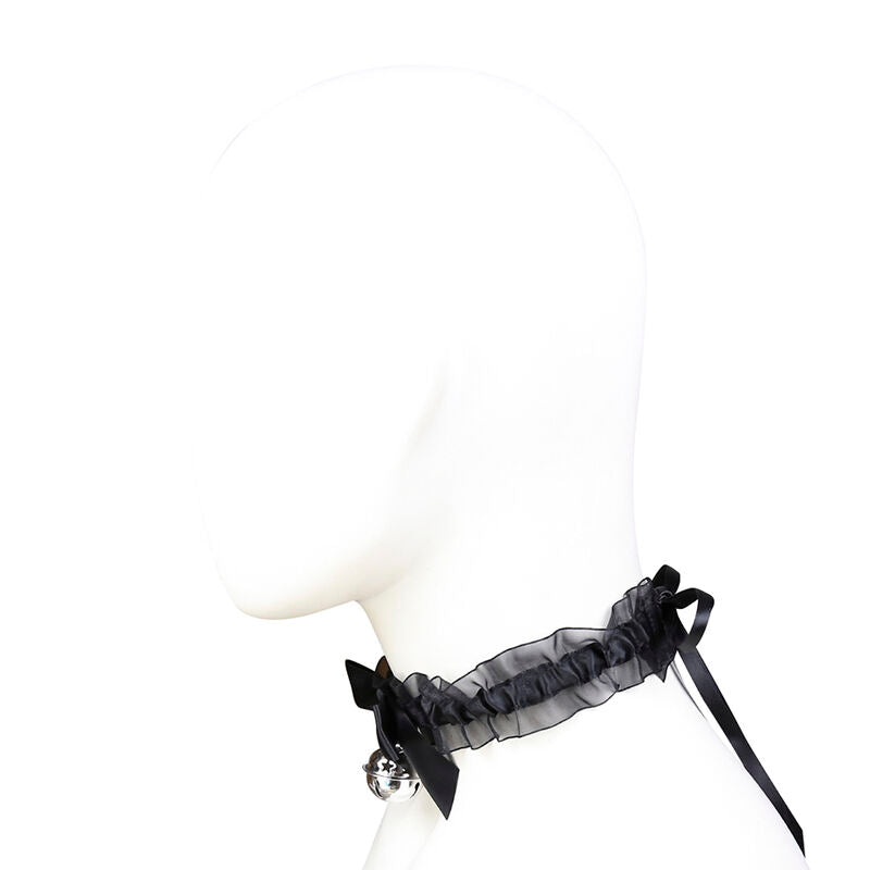Collier fétiche en dentelle avec cloche - Ohmama - OHMAMA FETISH