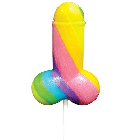 Sucette pénienne Pride arc-en-ciel multi-saveurs - Spencer & Fleetwood - PRIDE