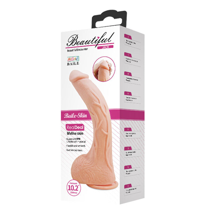Baile - Gode avec Ventouse Réaliste Jack - 26 cm
