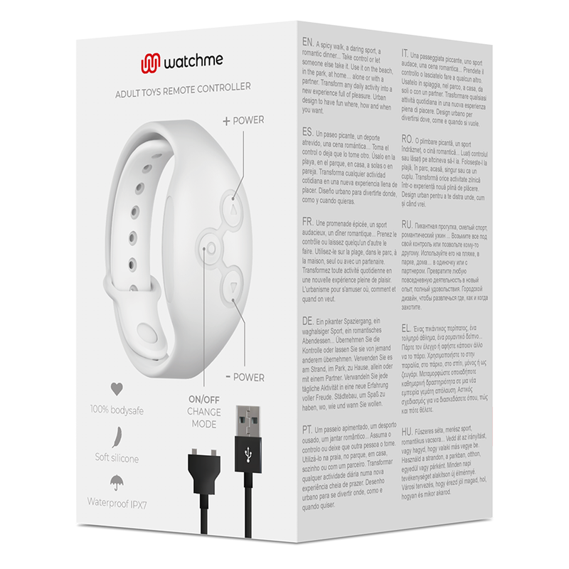 Montre connectée WatchMe blanche télécommande - Wearwatch - WATCHME