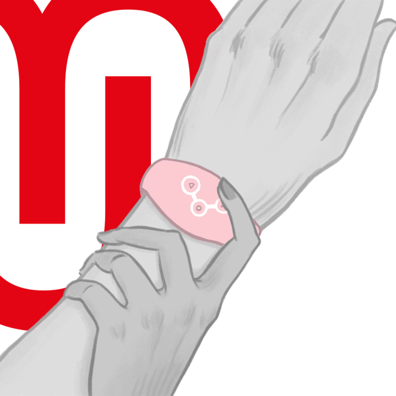 Montre connectée WatchMe rose tendre - Wearwatch