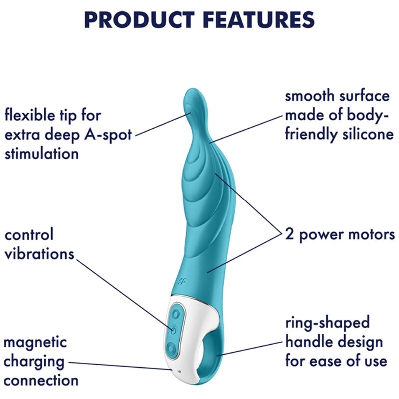Vibromasseur Point A A-Mazing 2 Bleu - Satisfyer
