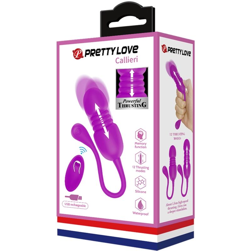 Oeuf Vibrant Télécommandé Callieri Violet - Pretty Love