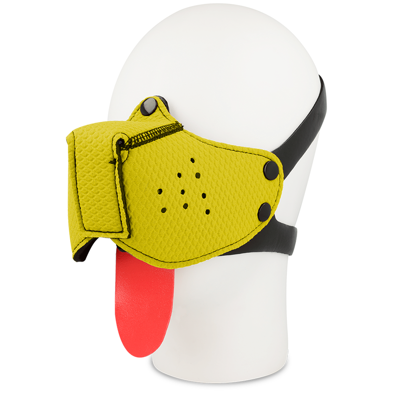 Masque Fétiche Museau de Chien Jaune - Ohmama - OHMAMA FETISH