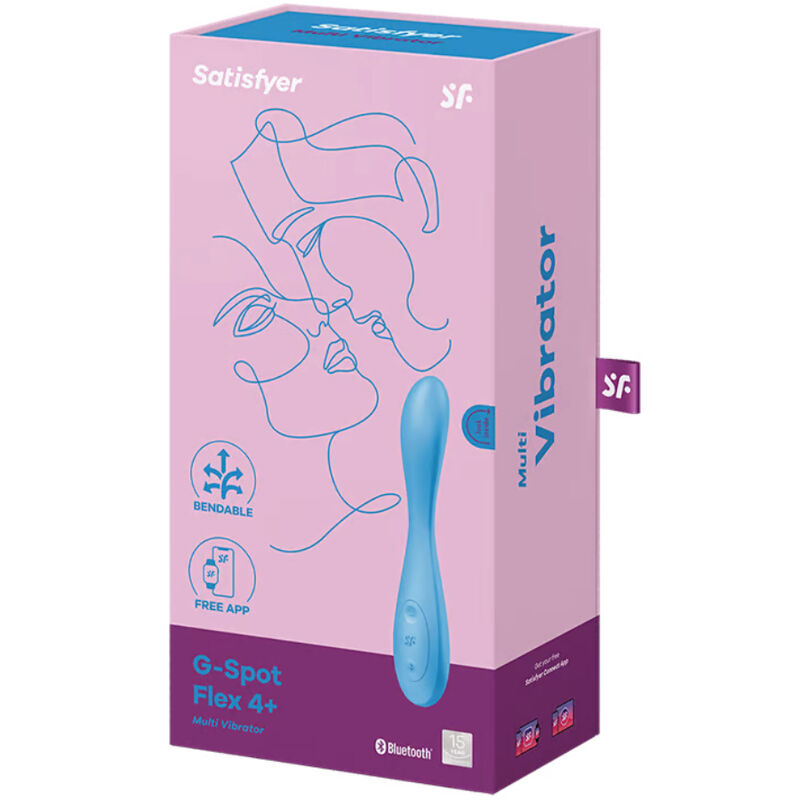 Vibromasseur Point G G-Spot Flex 4 Connect Bleu - Satisfyer