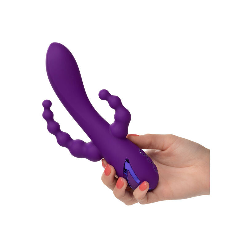 Sextoy Triple Stimulation Long Beach Bootylicious Violet - CalExotics