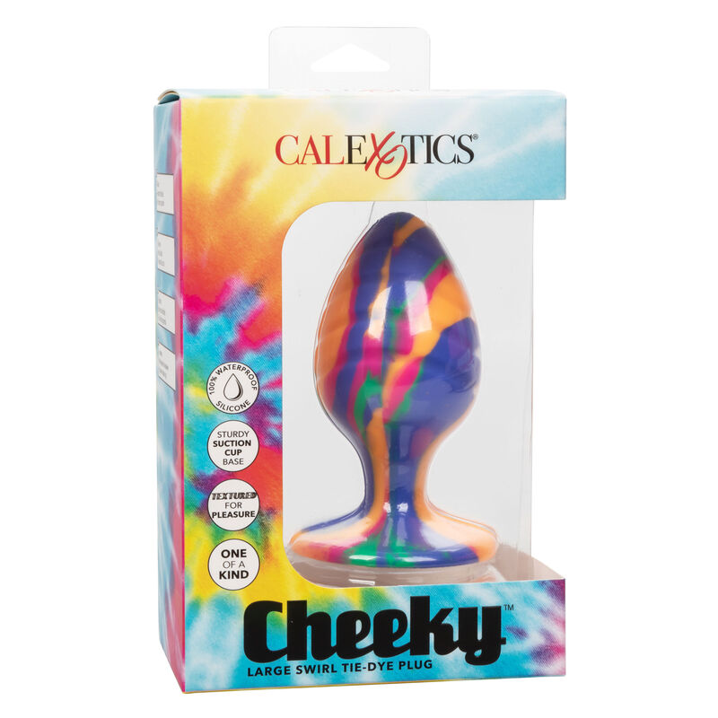 Plug Anal Cheeky Medium Tie Dye Taille M - CalExotics