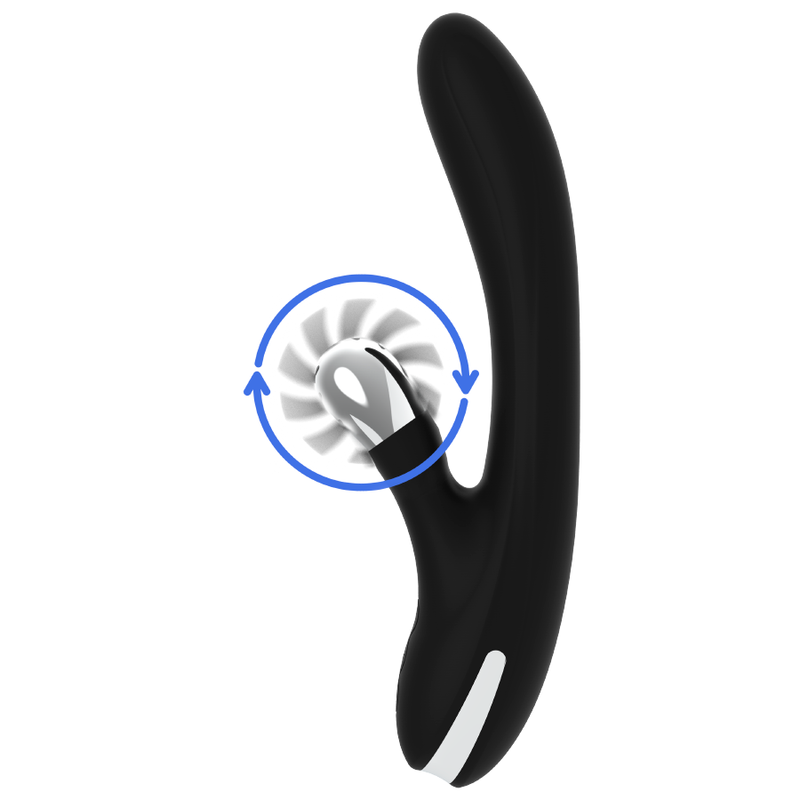Vibromasseur Rabbit Vibrant Bunny Johnny - Black&Silver