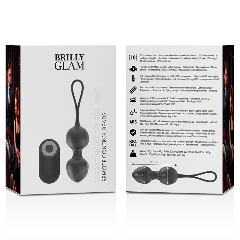 Boules de Geisha Vibrantes Brilly Glam Noires - Brilly Glam
