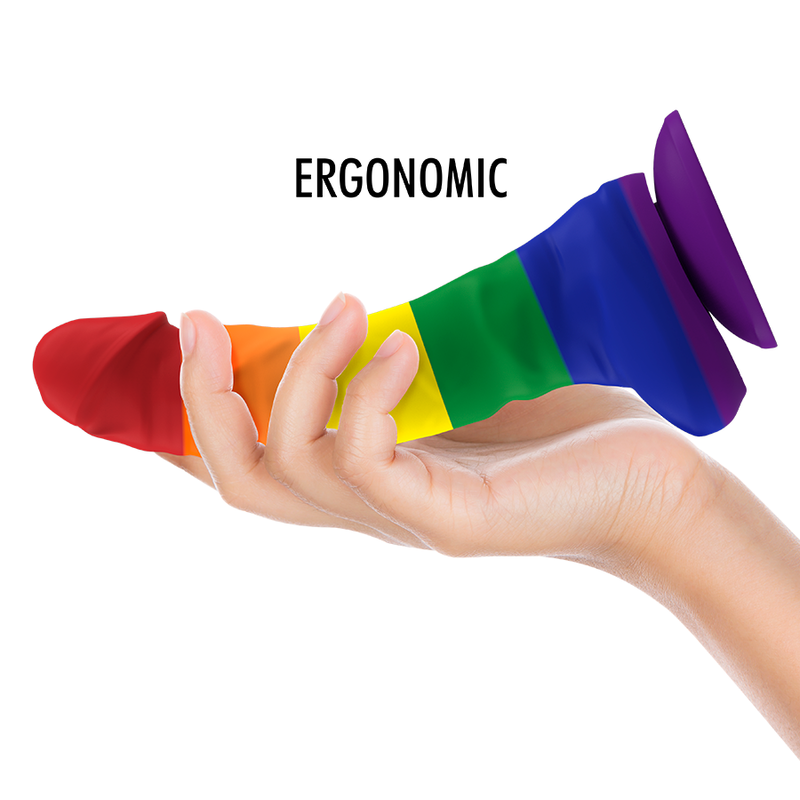 Gode Fantaisie Mythology Corey Pride Taille L Arc-en-Ciel - MYTHOLOGY FANTASY DILDO