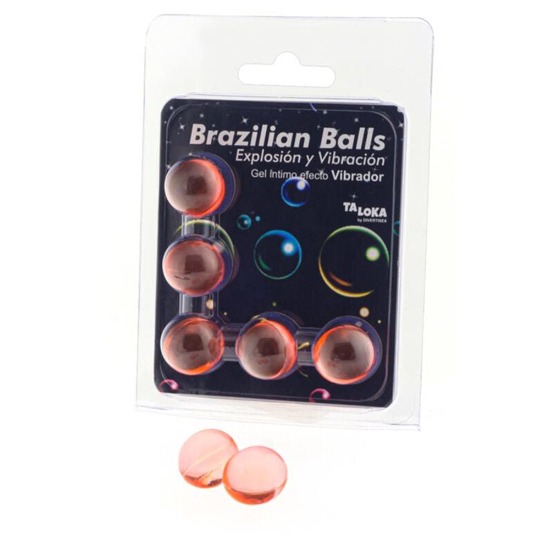 Balles Brésiliennes Taloka Gel Excitant Vibrant x5 - Diablo