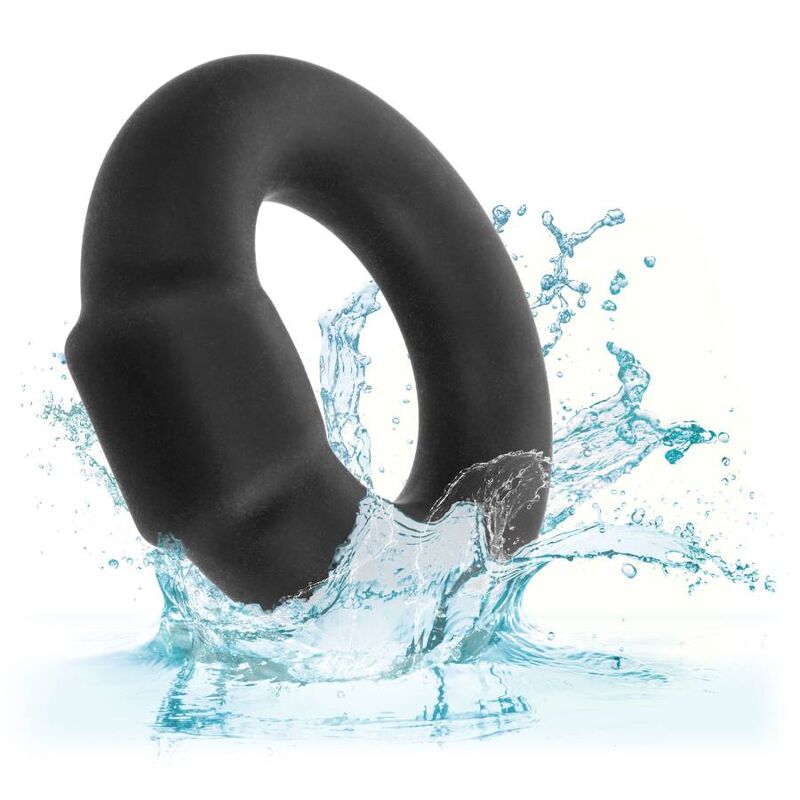 Anneau Pénien Alpha Liquid Silicone Optimum Noir - CalExotics