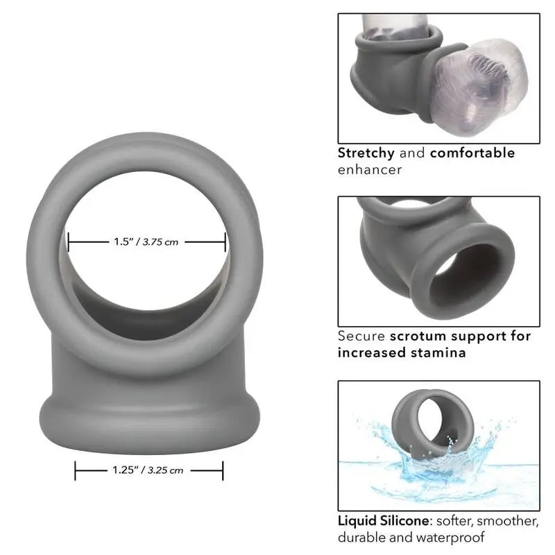 Anneau Pénien Alpha Precision Double Anneau Gris - CalExotics