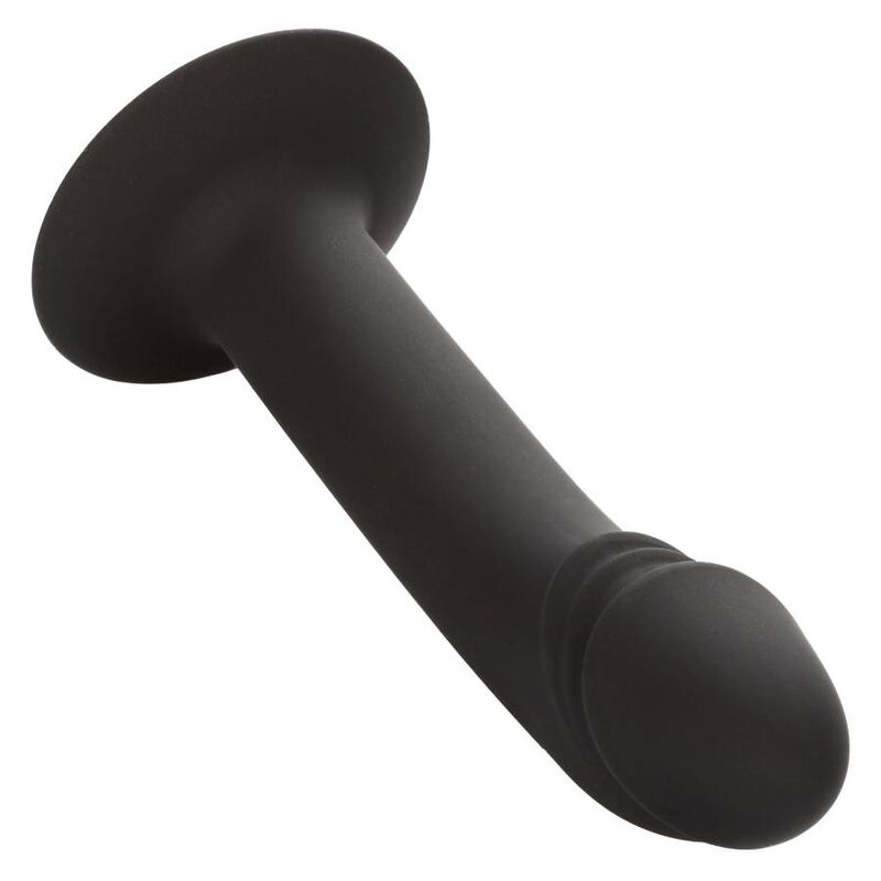 Plug Anal Courbé Stud Silicone avec Ventouse - CalExotics