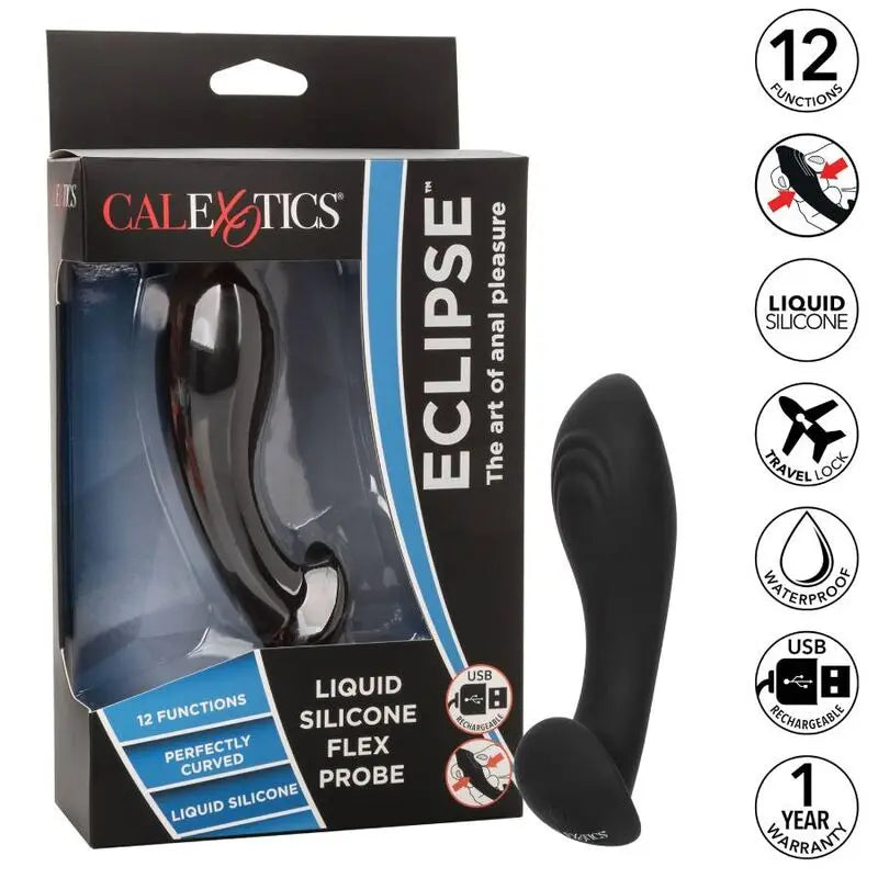 Sonde Anale Vibrante Eclipse Silicone Liquide - CalExotics