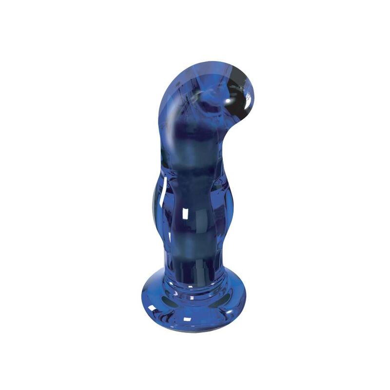 Toyjoy - Plug Anal en verre The Gleaming Bleu
