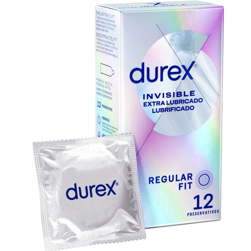 Préservatifs Ultra Fins Extra Lubrifiés Invisible Boîte 12 - Durex