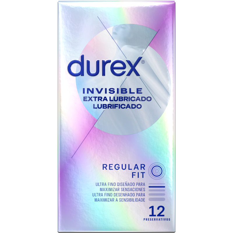 Préservatifs Ultra Fins Extra Lubrifiés Invisible Boîte 12 - Durex