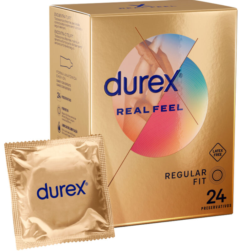 Préservatifs Real Feel Sans Latex Boîte 24 - Durex