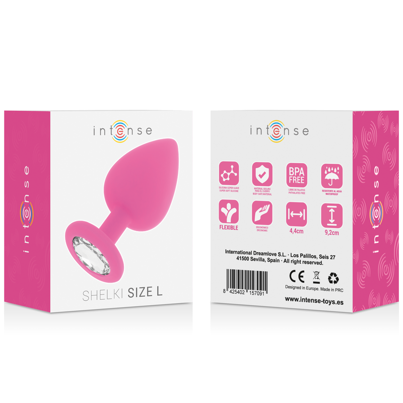 Plug Anal Intense avec Strass Fuchsia - Intense