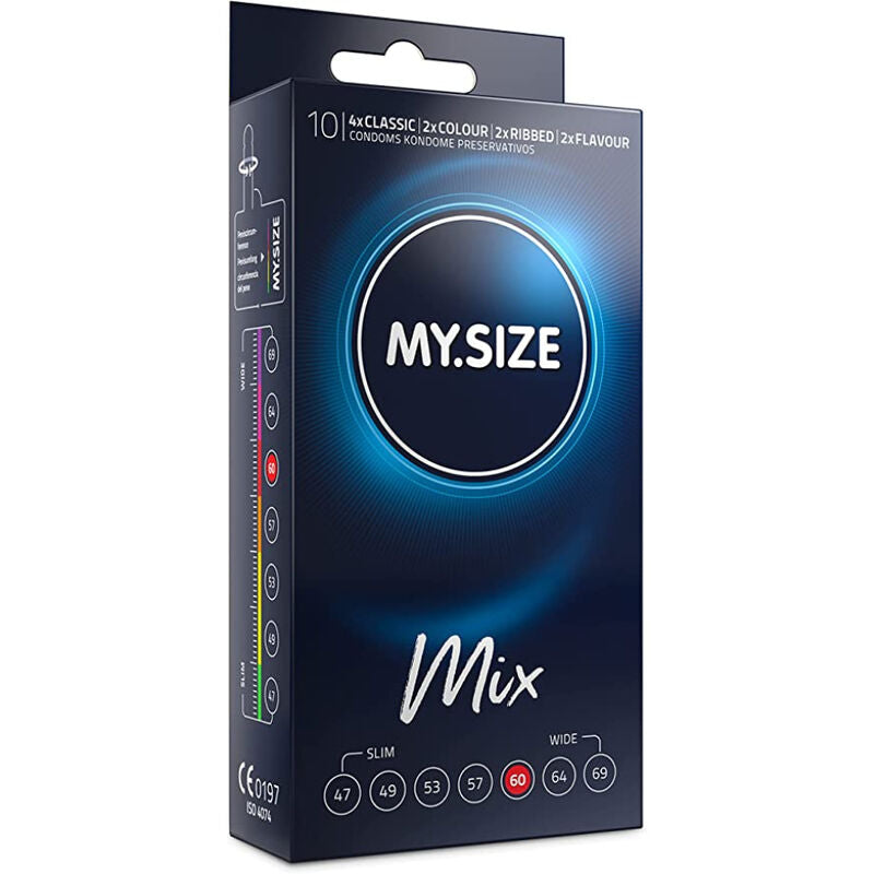 Préservatifs My Size Mix 60mm assortiment 10 unités - My Size - MY SIZE MIX