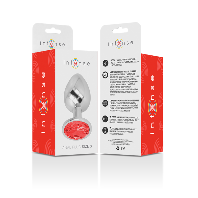 Plug Anal Intense Diamant Rouge Taille S - Intense