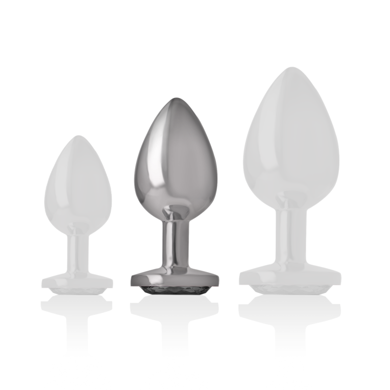 Plug Anal Bijou Intense Diamond Jewel Noir Taille M - Intense