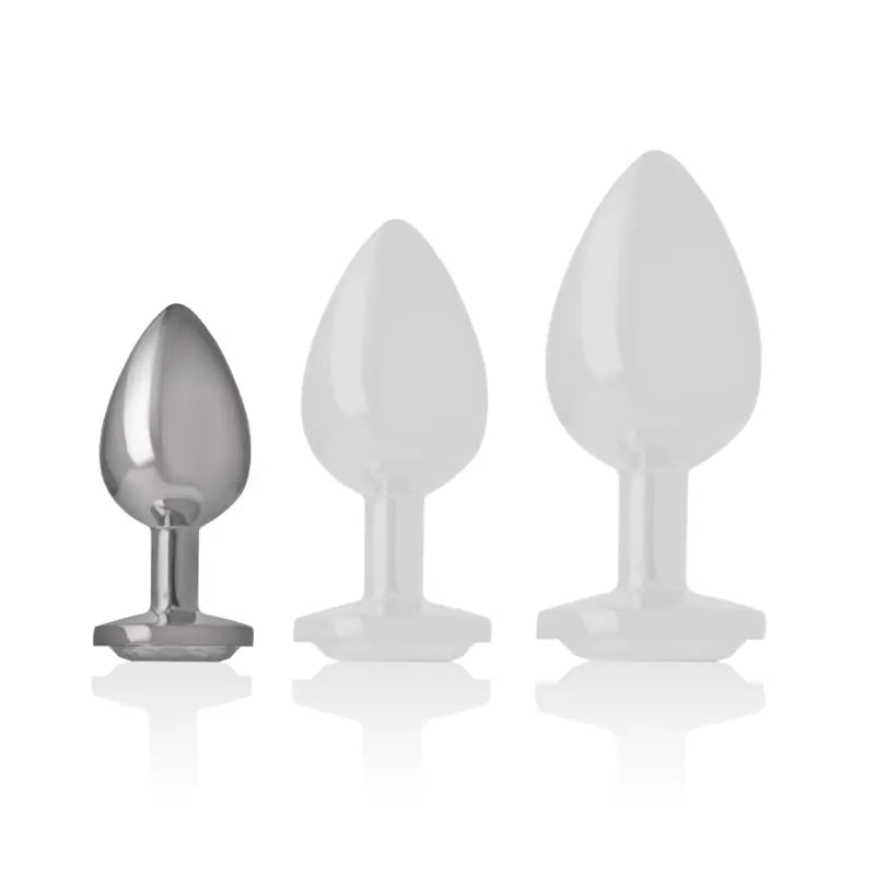 Plug Anal Bijou Intense Crystal Argent Taille S - Intense