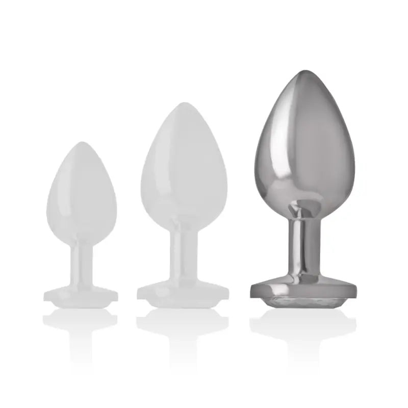 Plug Anal Métal Cristal Diamond Jewel Argent L - Intense