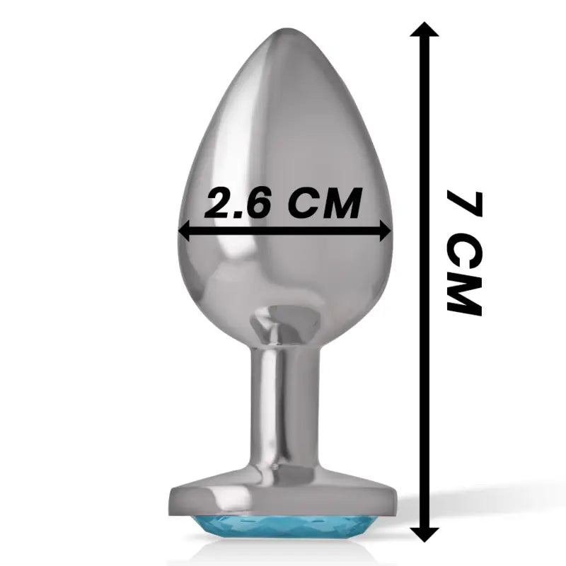 Plug Anal Intense Diamond Jewel Bleu Taille S - Intense