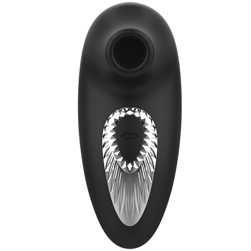 Stimulateur Clitoridien Drake Deluxe Sucking Vibe Noir - Black&Silver