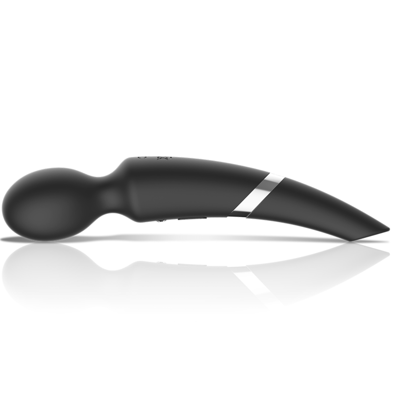 Baguette Vibrante Beck 2 en 1 Ventouse - Black&Silver