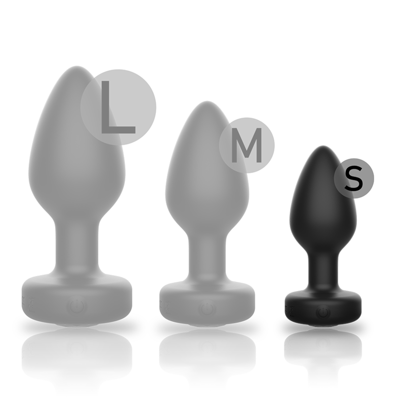 Ibiza - Plug Anal Vibrant en Silicone Taille S - Noir