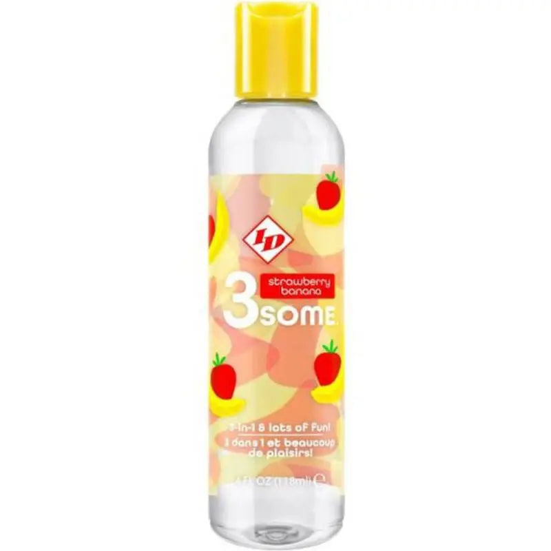 Lubrifiant Chauffant 3Some Fraise Banane 118ml - ID