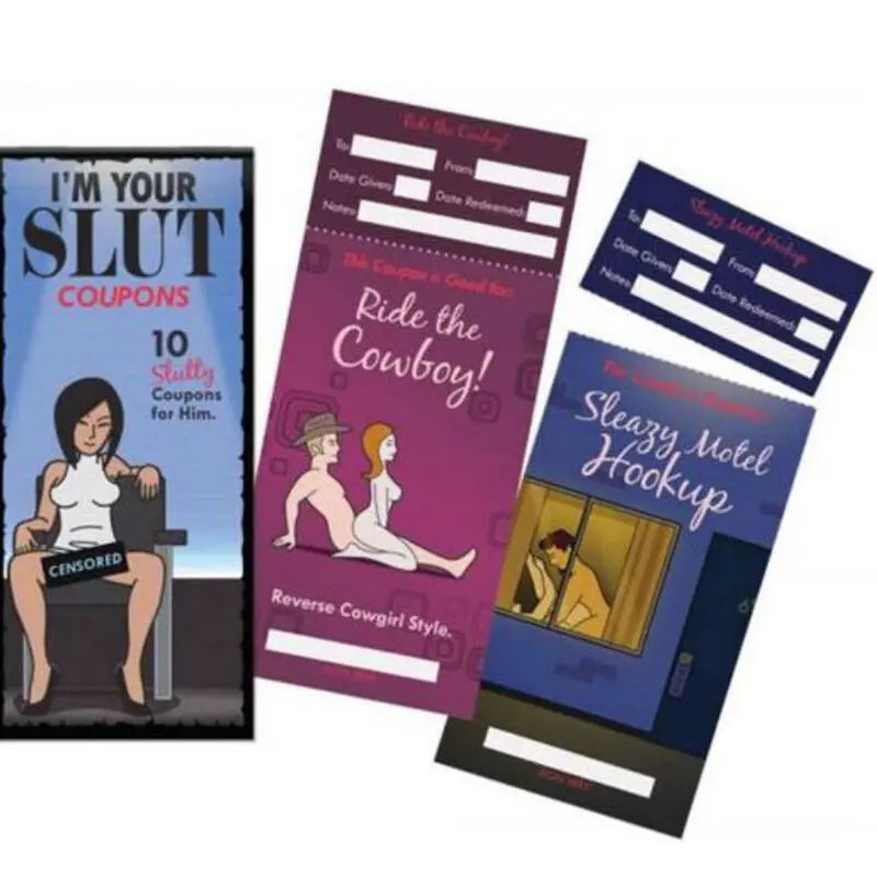 Coupons Coquins 10 Bons Sexys Humoristiques - Kheper Games