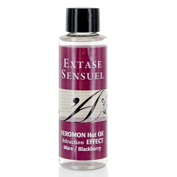 Huile de Massage Extase Sensual Chauffante Mûre 100ml - Extase