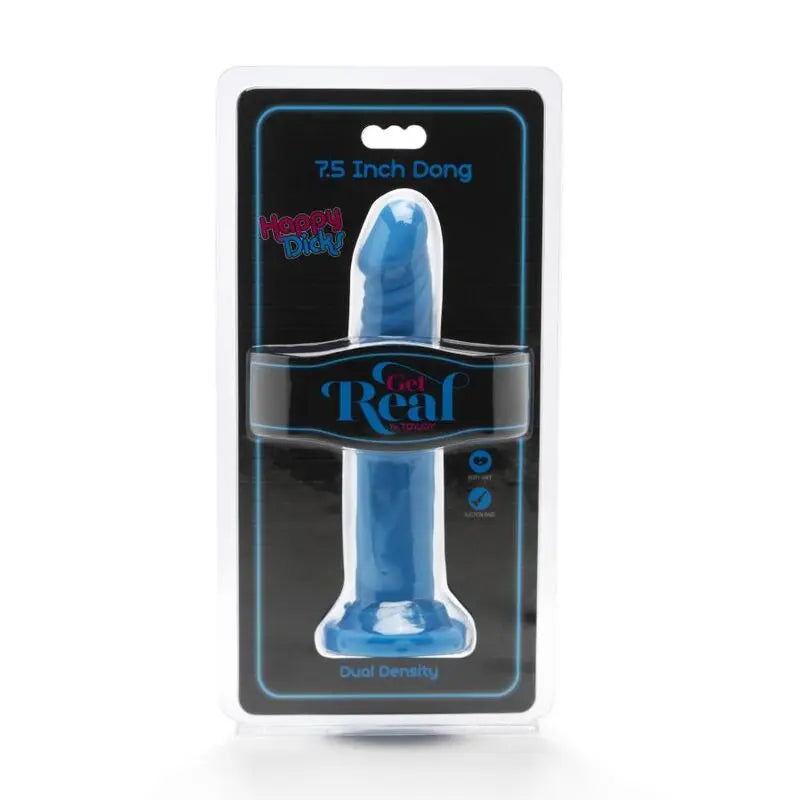 Gode Réaliste Happy Dicks 19cm Bleu - Get Real